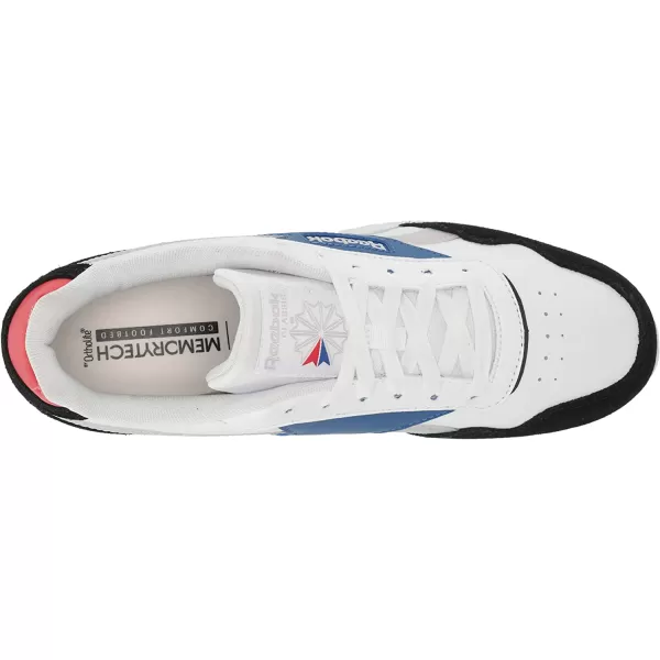 imageReebok Mens Classic Harman Run SneakerWhiteBlackVector Blue