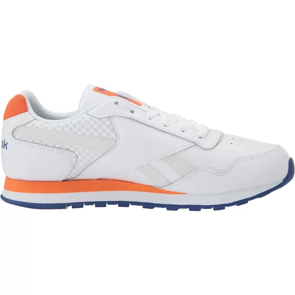 imageReebok Mens Classic Harman Run SneakerWhiteCobaltOrangeGrey