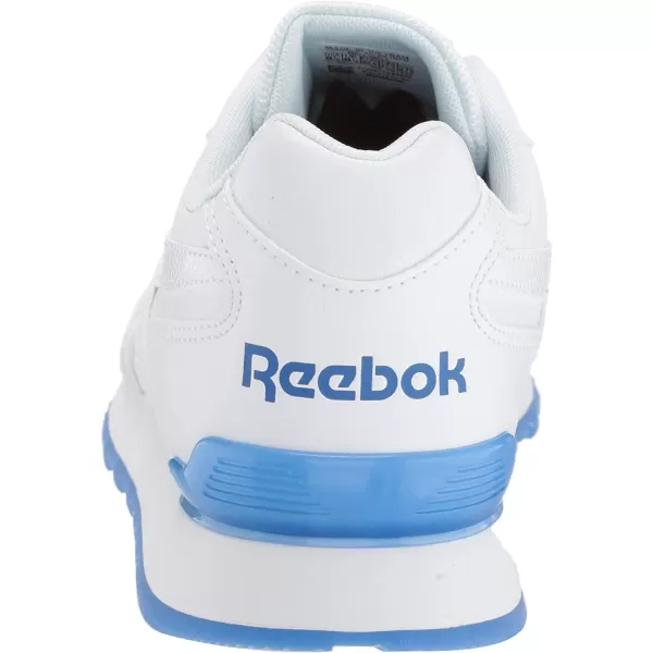 imageReebok Mens Classic Harman Run SneakerWhiteCrushed CobaltSkull Grey