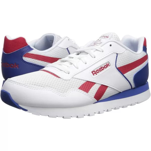 imageReebok Mens Classic Harman Run SneakerWhiteExcellent RedDark Royal