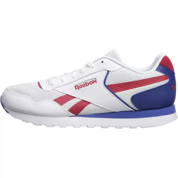 imageReebok Mens Classic Harman Run SneakerWhiteExcellent RedDark Royal