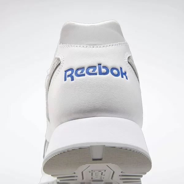 imageReebok Mens Classic Harman Run SneakerWhitePure GreyHumble Blue