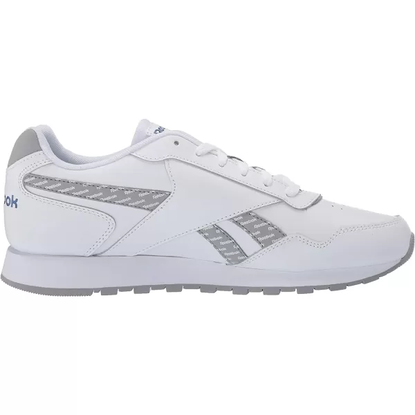 imageReebok Mens Classic Harman Run SneakerWhitePure GreyHumble Blue