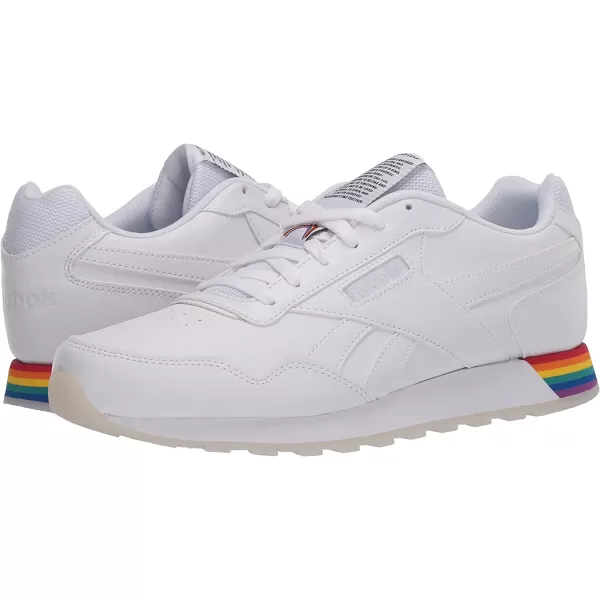 imageReebok Mens Classic Harman Run SneakerWhiteRainbow