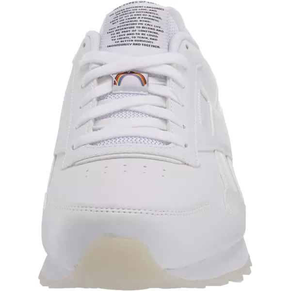 imageReebok Mens Classic Harman Run SneakerWhiteRainbow