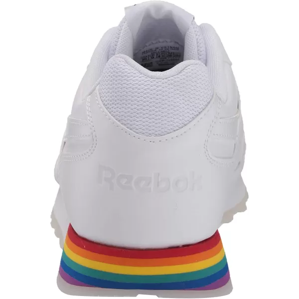 imageReebok Mens Classic Harman Run SneakerWhiteRainbow