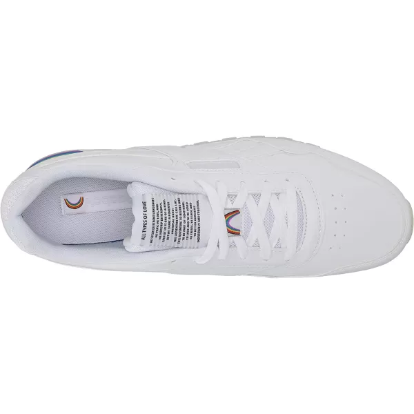 imageReebok Mens Classic Harman Run SneakerWhiteRainbow