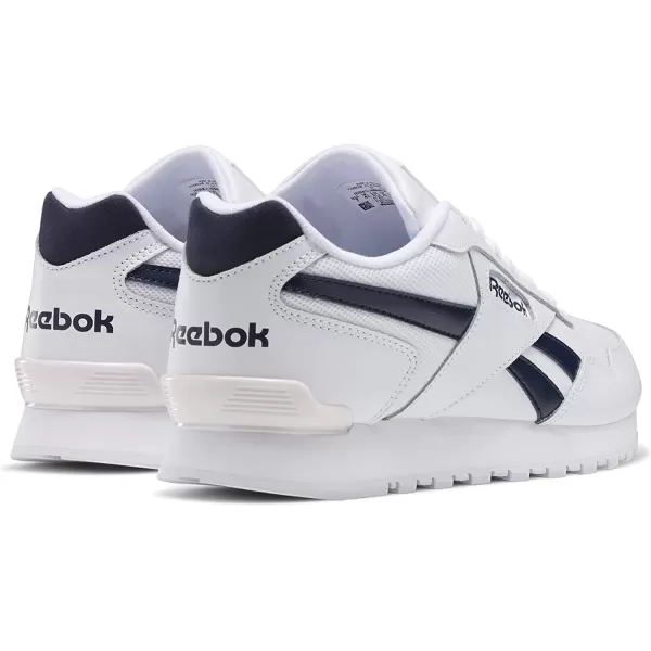 imageReebok Mens Classic Harman Run SneakerWhiteVector NavyGlass Pink