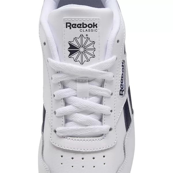 imageReebok Mens Classic Harman Run SneakerWhiteVector NavyGlass Pink