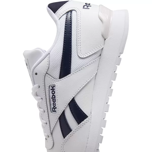 imageReebok Mens Classic Harman Run SneakerWhiteVector NavyGlass Pink