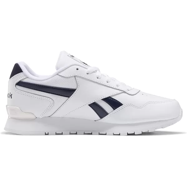 imageReebok Mens Classic Harman Run SneakerWhiteVector NavyGlass Pink