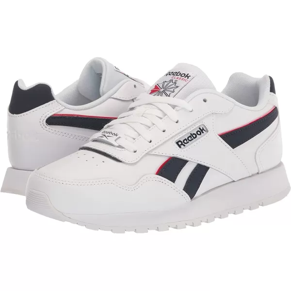 imageReebok Mens Classic Harman Run SneakerWhiteVector NavyVector Red 1