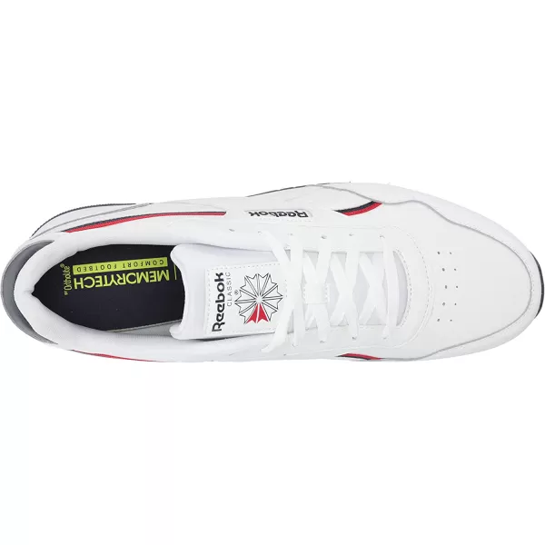 imageReebok Mens Classic Harman Run SneakerWhiteVector RedVector Navy