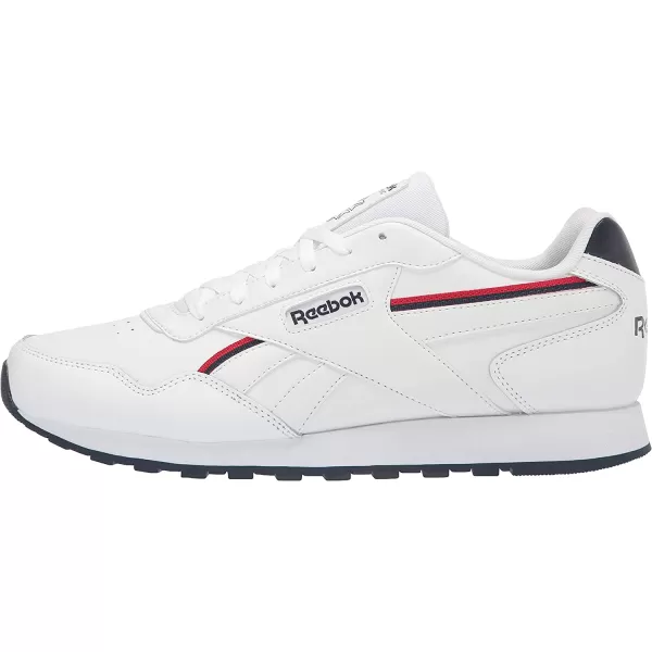 imageReebok Mens Classic Harman Run SneakerWhiteVector RedVector Navy