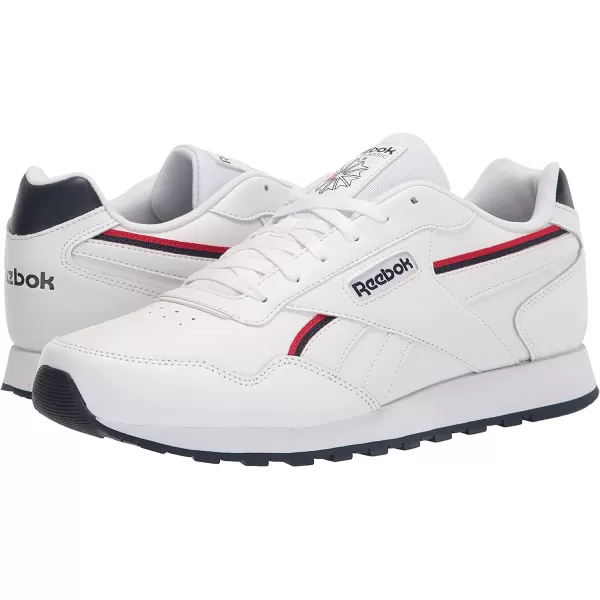 imageReebok Mens Classic Harman Run SneakerWhiteVector RedVector Navy