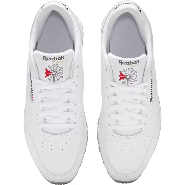 imageReebok Mens Classic Leather Sneaker  Ftwr White Pure Grey 3 Pure Grey 7