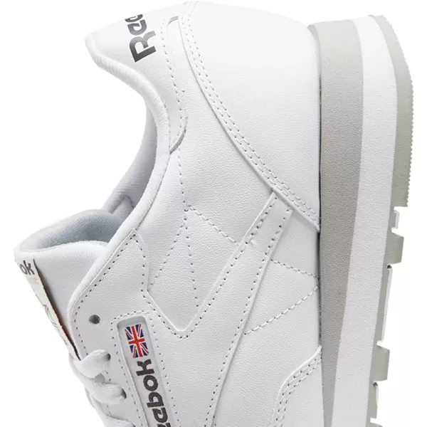 imageReebok Mens Classic Leather Sneaker  Ftwr White Pure Grey 3 Pure Grey 7