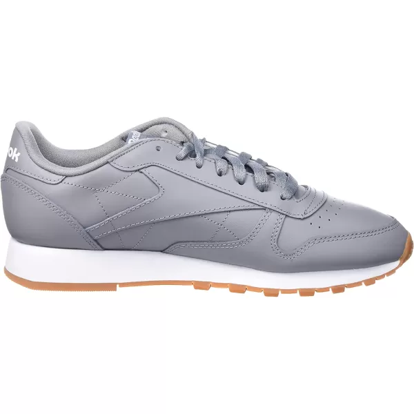 imageReebok Mens Classic Leather Sneaker  Pure Grey 5 Ftwr White Reebok Rubber Gum 03