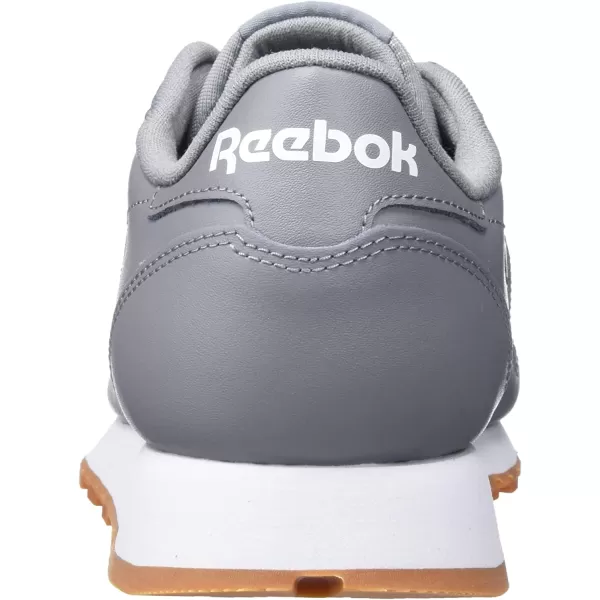imageReebok Mens Classic Leather Sneaker  Pure Grey 5 Ftwr White Reebok Rubber Gum 03