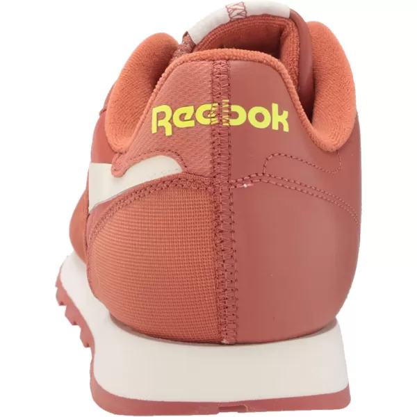 imageReebok Mens Classic Leather Sneaker Baked Earth  Classic White  Yellow Flare