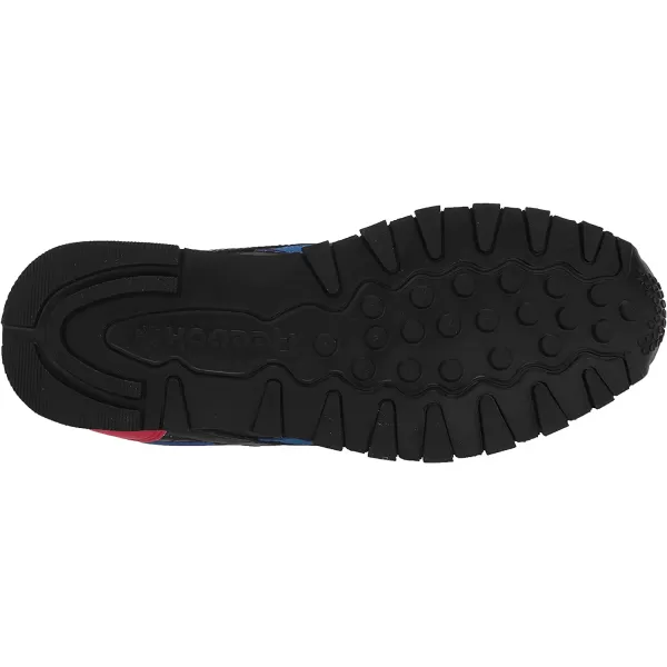 imageReebok Mens Classic Leather Sneaker BlackBlueYellow