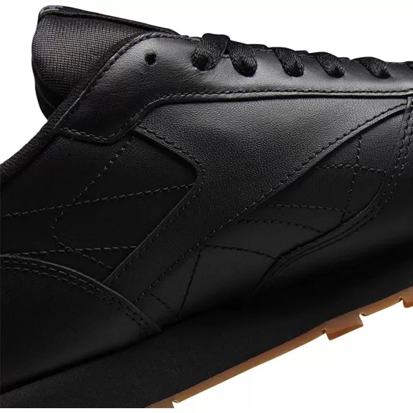 imageReebok Mens Classic Leather Sneaker in Black and Gum