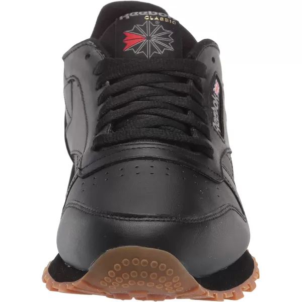 imageReebok Mens Classic Leather Sneaker in Black and Gum