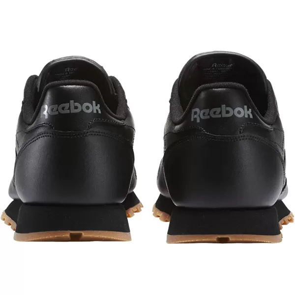 imageReebok Mens Classic Leather Sneaker in Black and Gum