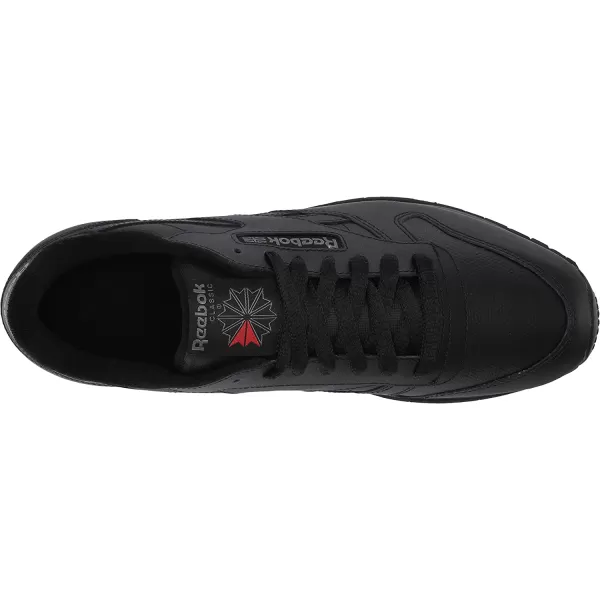 imageReebok Mens Classic Leather Sneaker in BlackVector RedPure Grey