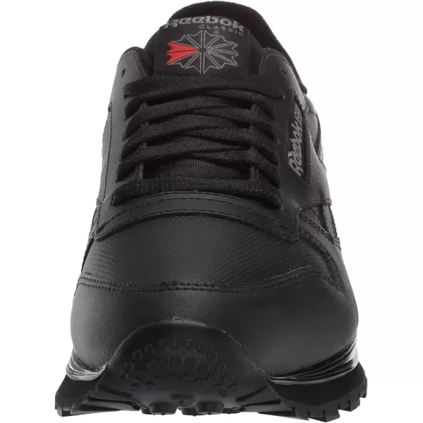 imageReebok Mens Classic Leather Sneaker in BlackVector RedPure Grey