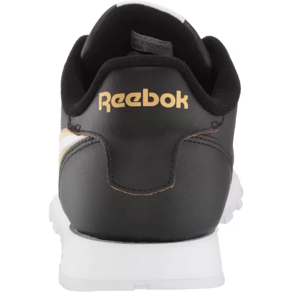 imageReebok Mens Classic Leather Sneaker in BlackWhiteGold Met