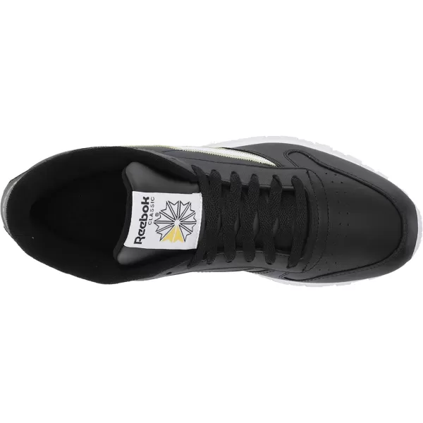 imageReebok Mens Classic Leather Sneaker in BlackWhiteGold Met