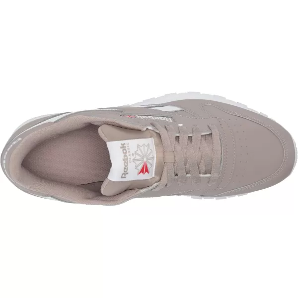 imageReebok Mens Classic Leather Sneaker in Boulder GreyWhiteVector Red