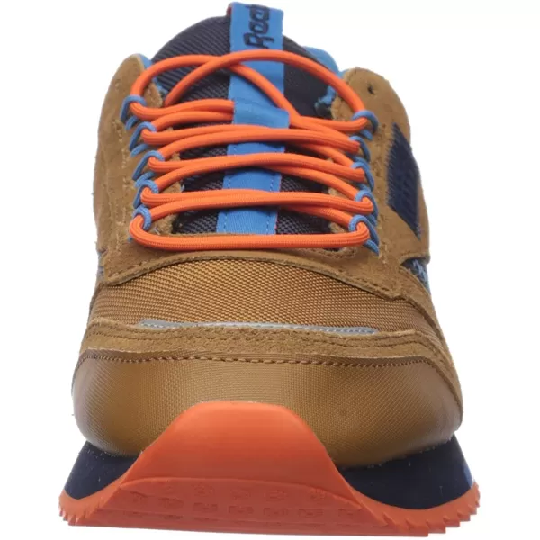 imageReebok Mens Classic Leather Sneaker in Brown Navy and Cyan