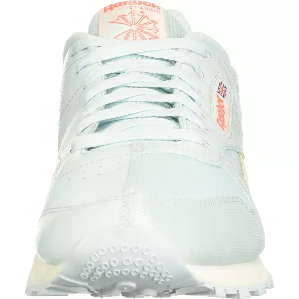 imageReebok Mens Classic Leather Sneaker in Chalk BlueClay WhiteOrchid Floral