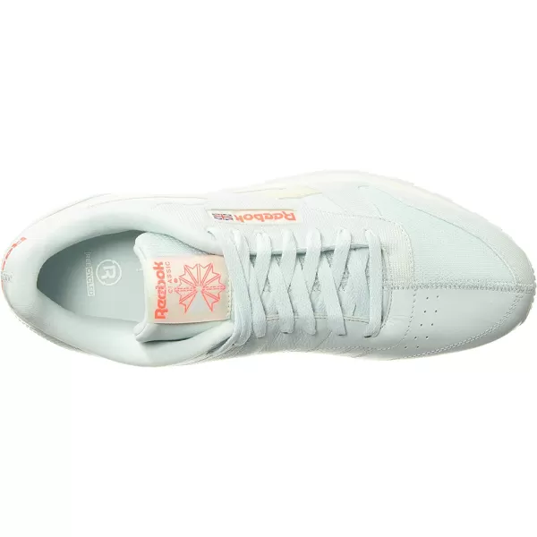 imageReebok Mens Classic Leather Sneaker in Chalk BlueClay WhiteOrchid Floral