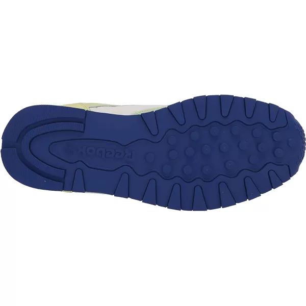 imageReebok Mens Classic Leather Sneaker in ChalkAcid YellowBright Cobalt