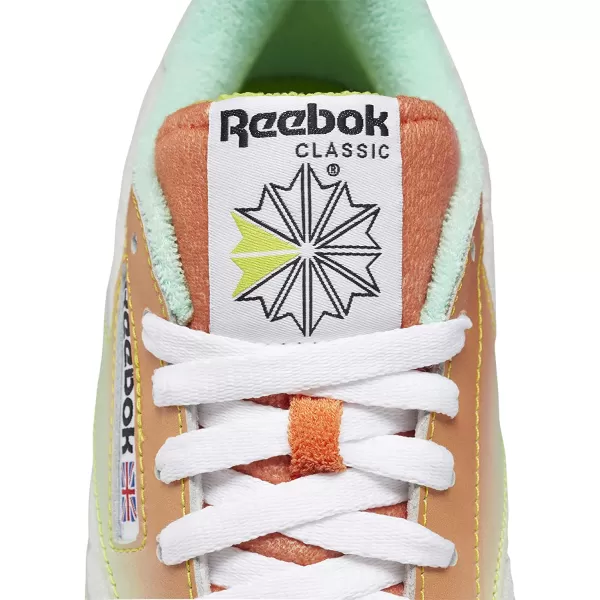 imageReebok Mens Classic Leather Sneaker in ChalkAcid YellowBright Cobalt