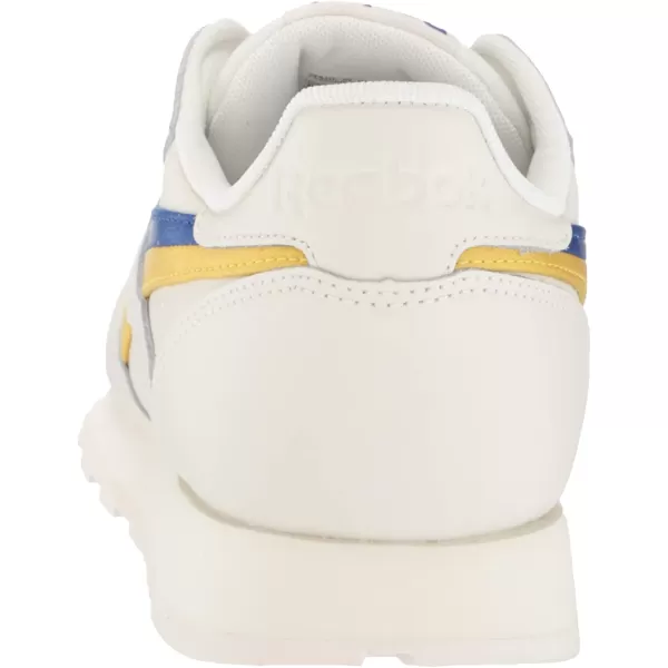 imageReebok Mens Classic Leather Sneaker in ChalkCobaltUtility Yellow