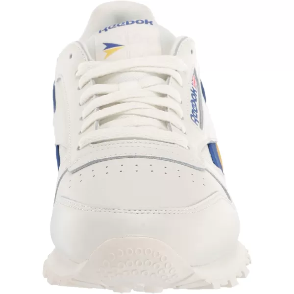 imageReebok Mens Classic Leather Sneaker in ChalkCobaltUtility Yellow