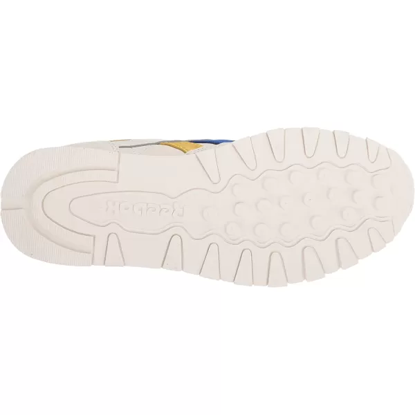 imageReebok Mens Classic Leather Sneaker in ChalkCobaltUtility Yellow