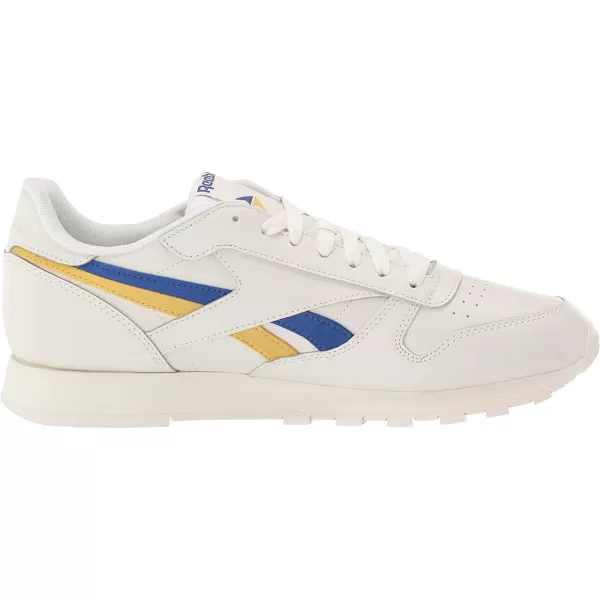 imageReebok Mens Classic Leather Sneaker in ChalkCobaltUtility Yellow