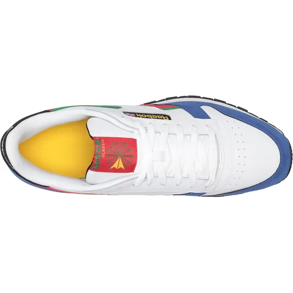 imageReebok Mens Classic Leather Sneaker in Ftwr WhiteBright CobaltVector Red