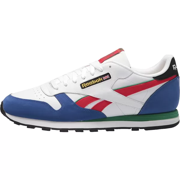 imageReebok Mens Classic Leather Sneaker in Ftwr WhiteBright CobaltVector Red
