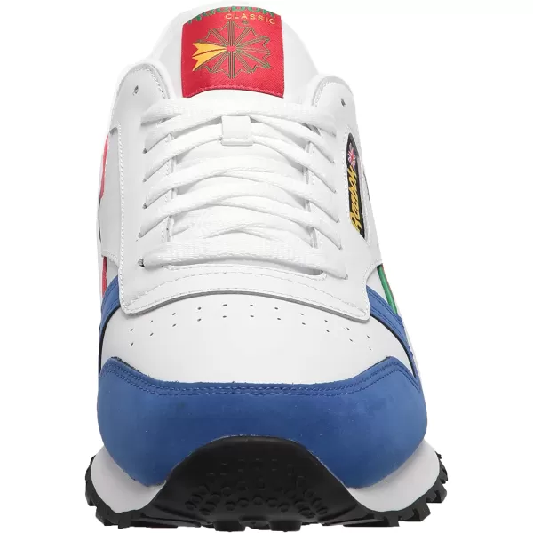 imageReebok Mens Classic Leather Sneaker in Ftwr WhiteBright CobaltVector Red