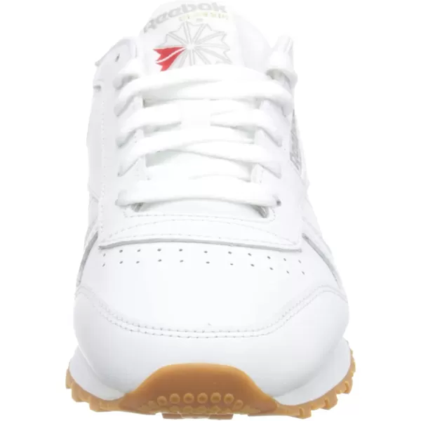 imageReebok Mens Classic Leather Sneaker in Ftwr WhitePure GreyReebok Rubber Gum