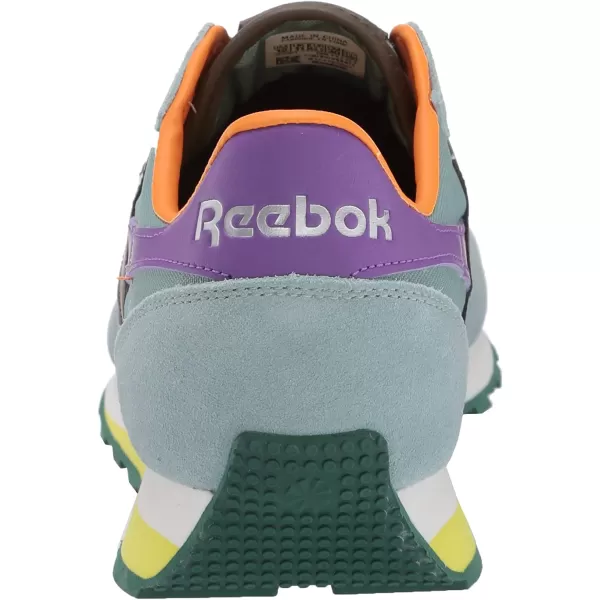 imageReebok Mens Classic Leather Sneaker in Green Slate Army Green and Major Purple