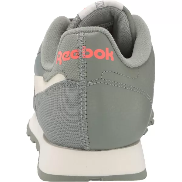 imageReebok Mens Classic Leather Sneaker in Harmony Green Classic White and Orange Flare