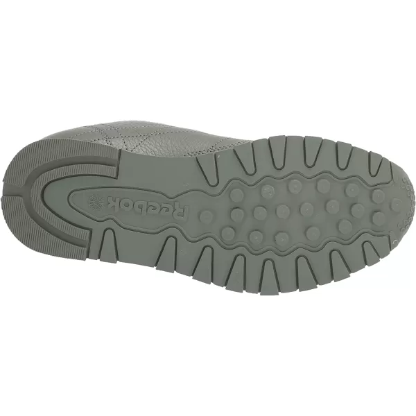 imageReebok Mens Classic Leather Sneaker in Harmony Green Classic White and Orange Flare