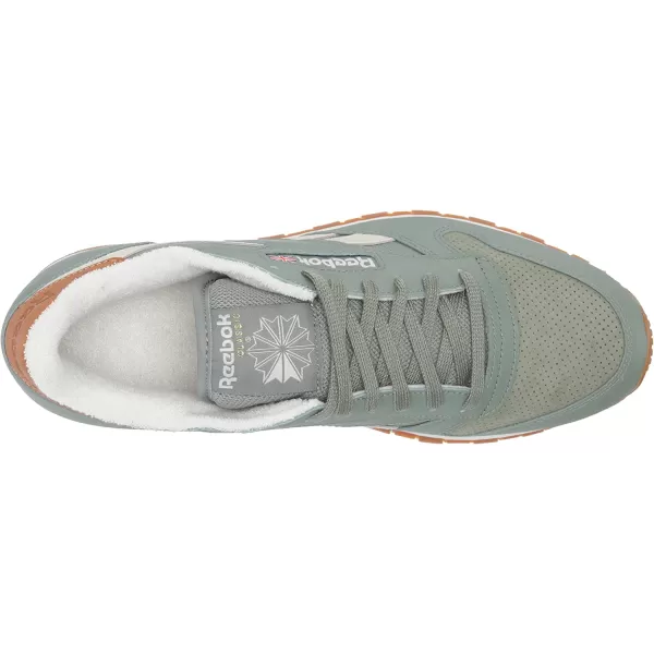 imageReebok Mens Classic Leather Sneaker in Harmony GreenChalkReebok Lee